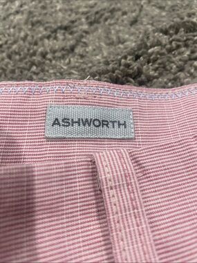 Ashworth Pink and White Straight Leg 38w